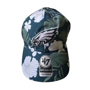 Philadelphia Eagles Hat Cap Adjustable Buckle New Era 9Twenty Palm Leaves Green